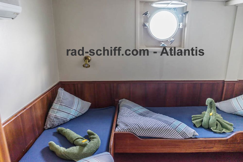 Atlantis - Kabine mit versetzten Betten
