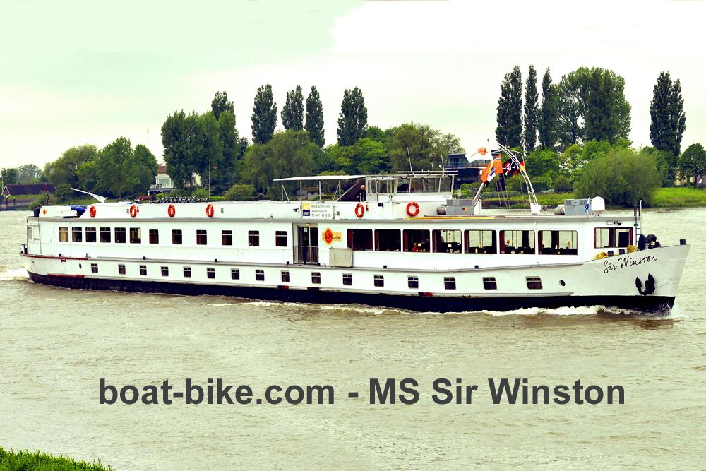 Boat and bike - MS Sir Winston