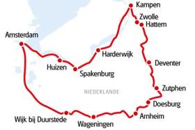 Dutch Hanseatic Tour - map